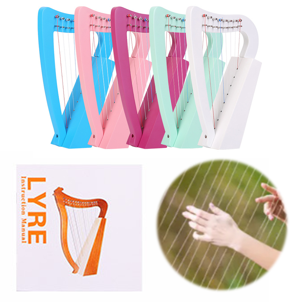 Musical Instrument Lyre - Arpa Lírica de 8 Cuerdas, Mini