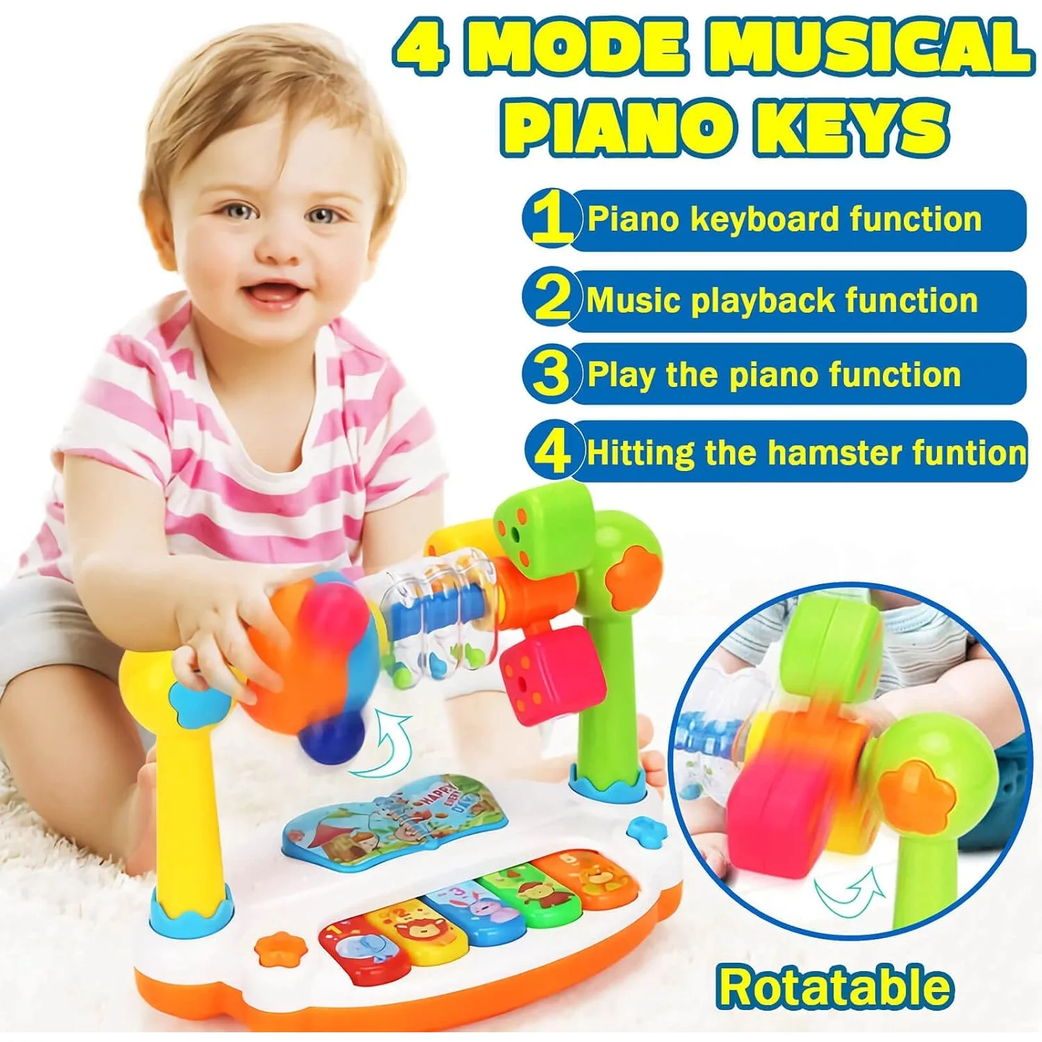 Musical Instruments Names - Juguetes para bebés, teclas de piano,