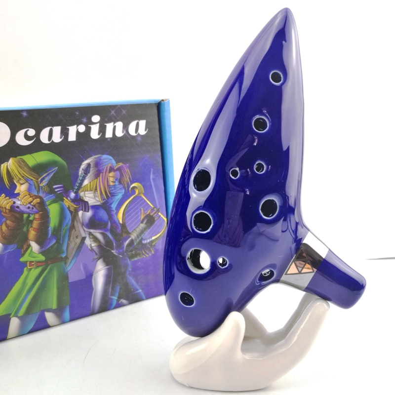Musical Instrument Zelda - Anime Zelda Ocarina cerámica 12 agujeros