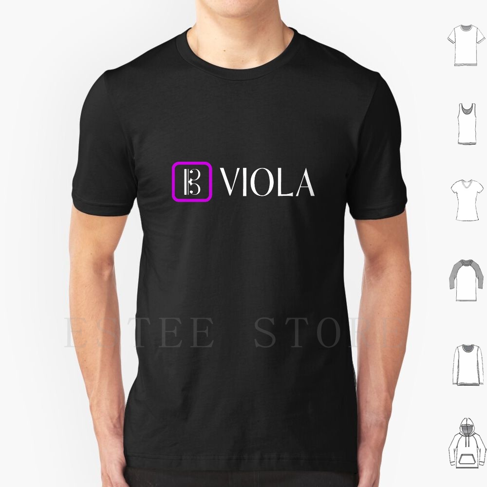 Musical Instrument Viola - Viola: Clef Alto (púrpura) Camiseta estampada