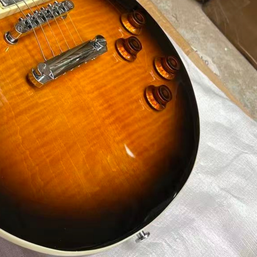 Electric Guitar Beginner - Guitarra Eléctrica Marrón Degradado con Herrajes
