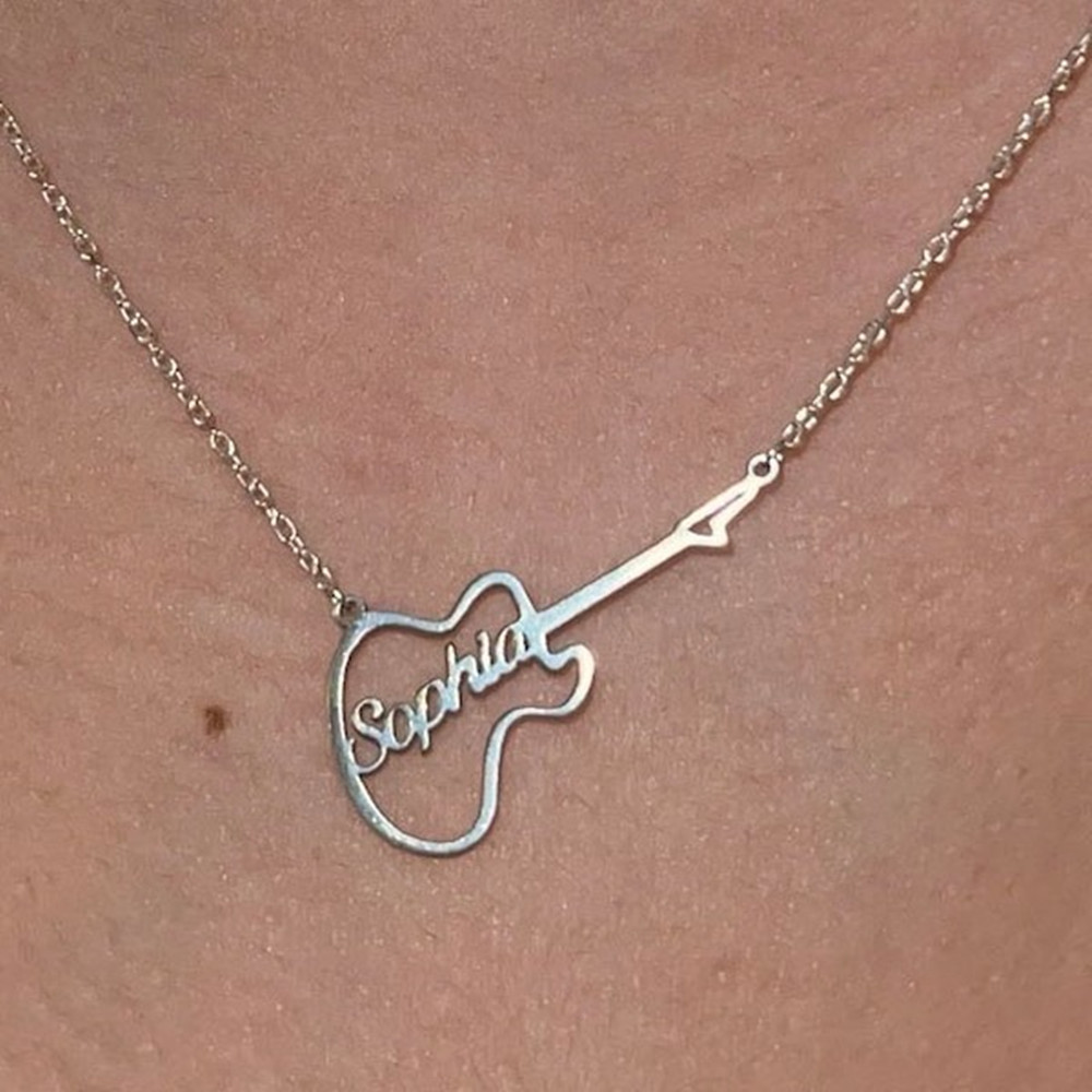 Collar personalizado con símbo - Musical Instrument With Name reseña y precio