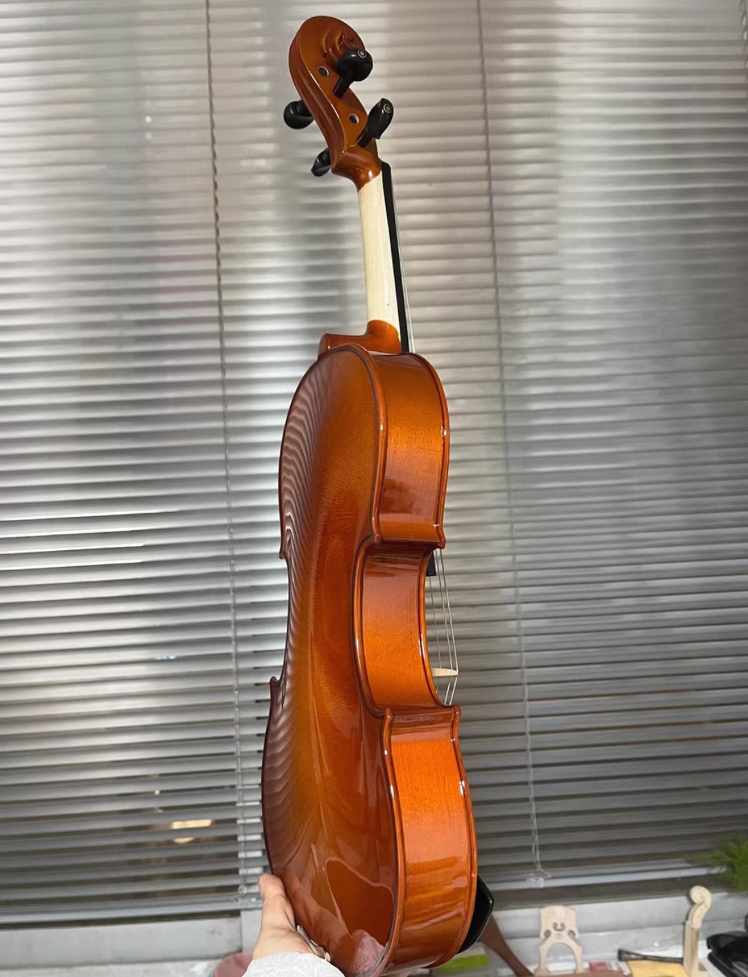 Viola de madera maciza de 14