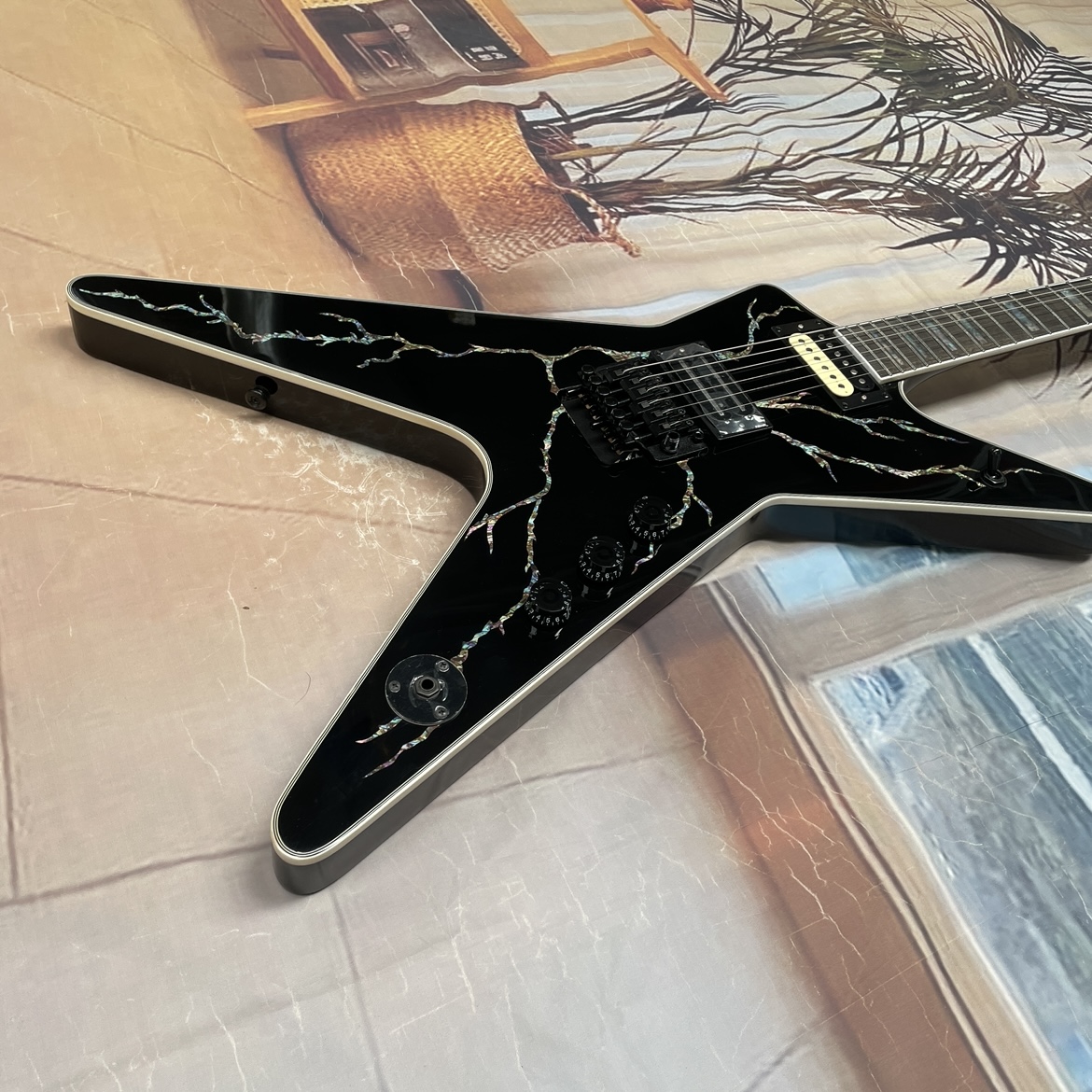 Guitarra eléctrica negra de 6  - Electric Guitar Beginner reseña y precio