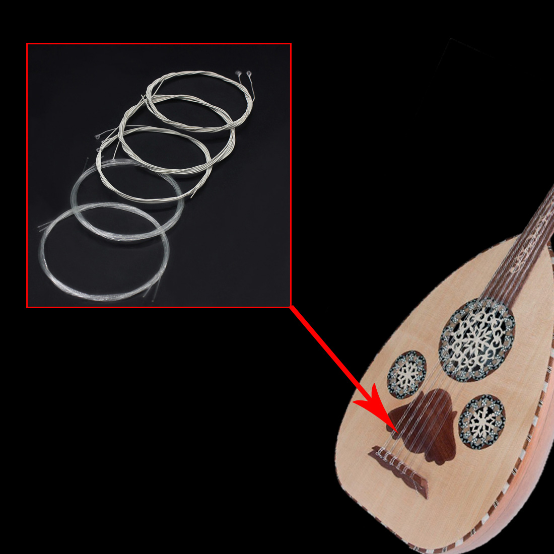 IRIN Oud cuerdas de pavo Oud á - Musical Instrument Names reseña y precio
