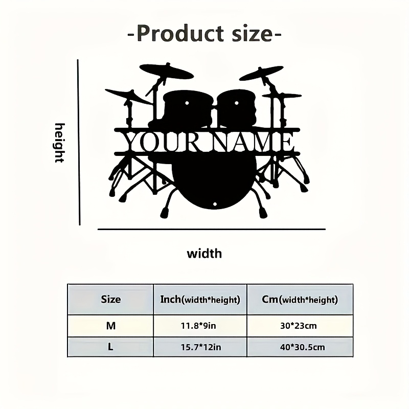 Letrero de Metal Personalizado - Musical Instrument With Name reseña y precio