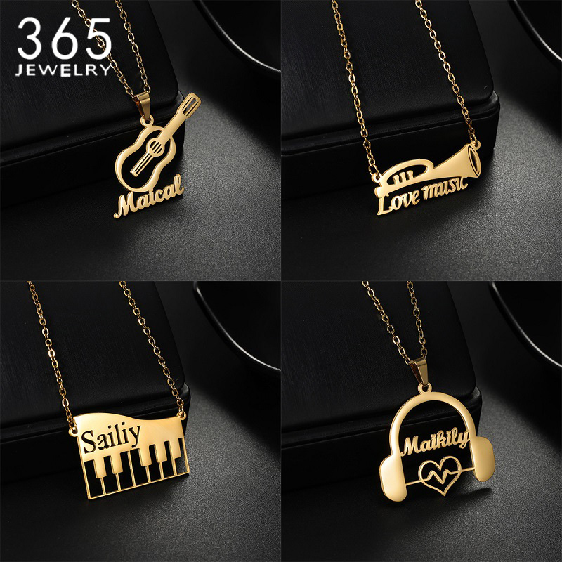 Nuevo collar con colgante de i - Musical Instrument With Name reseña y precio