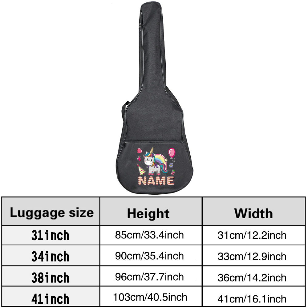 Bolsa de guitarra con nombre p - Musical Instrument With Name reseña y precio