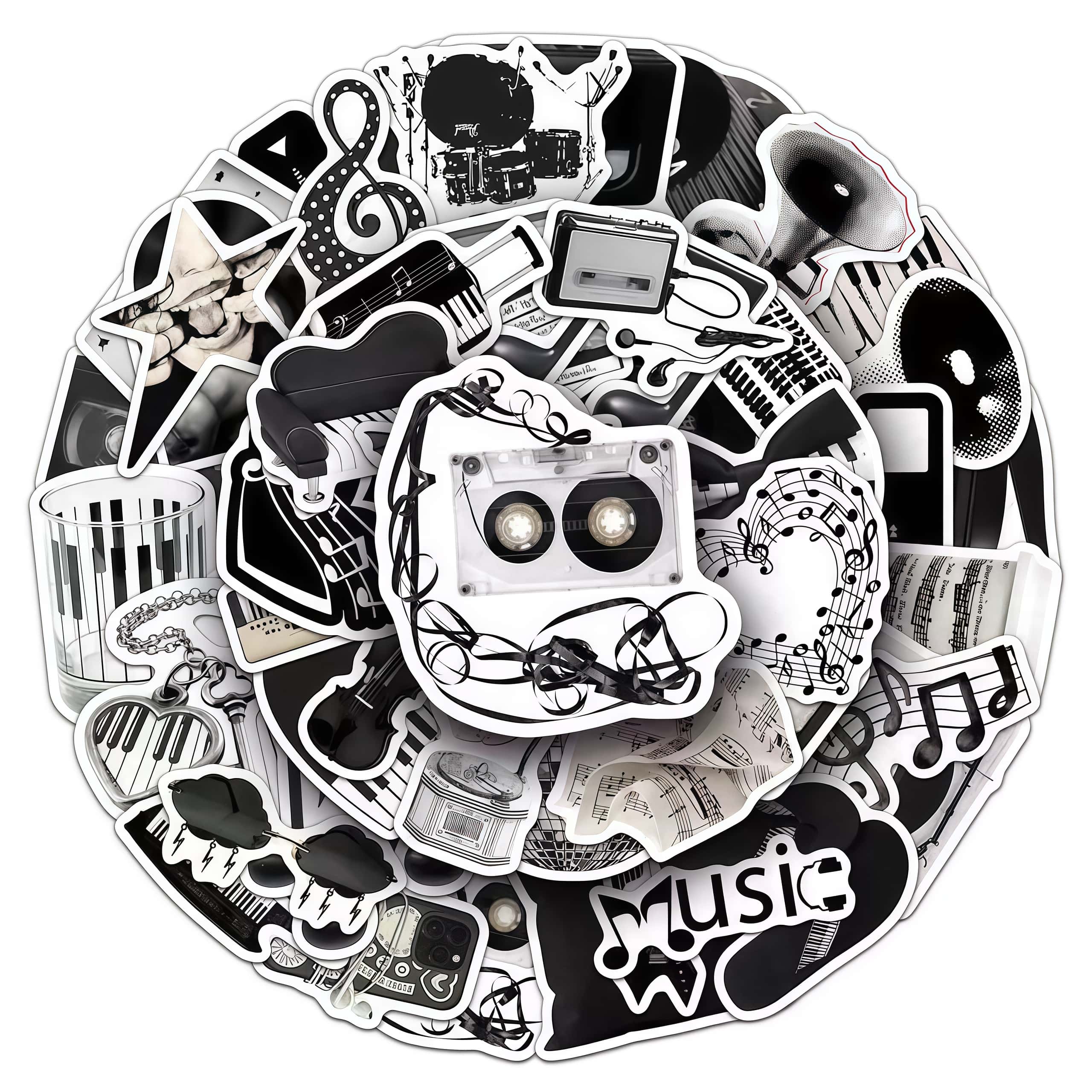 50 pegatinas de instrumentos m - Musical Instrument Names reseña y precio