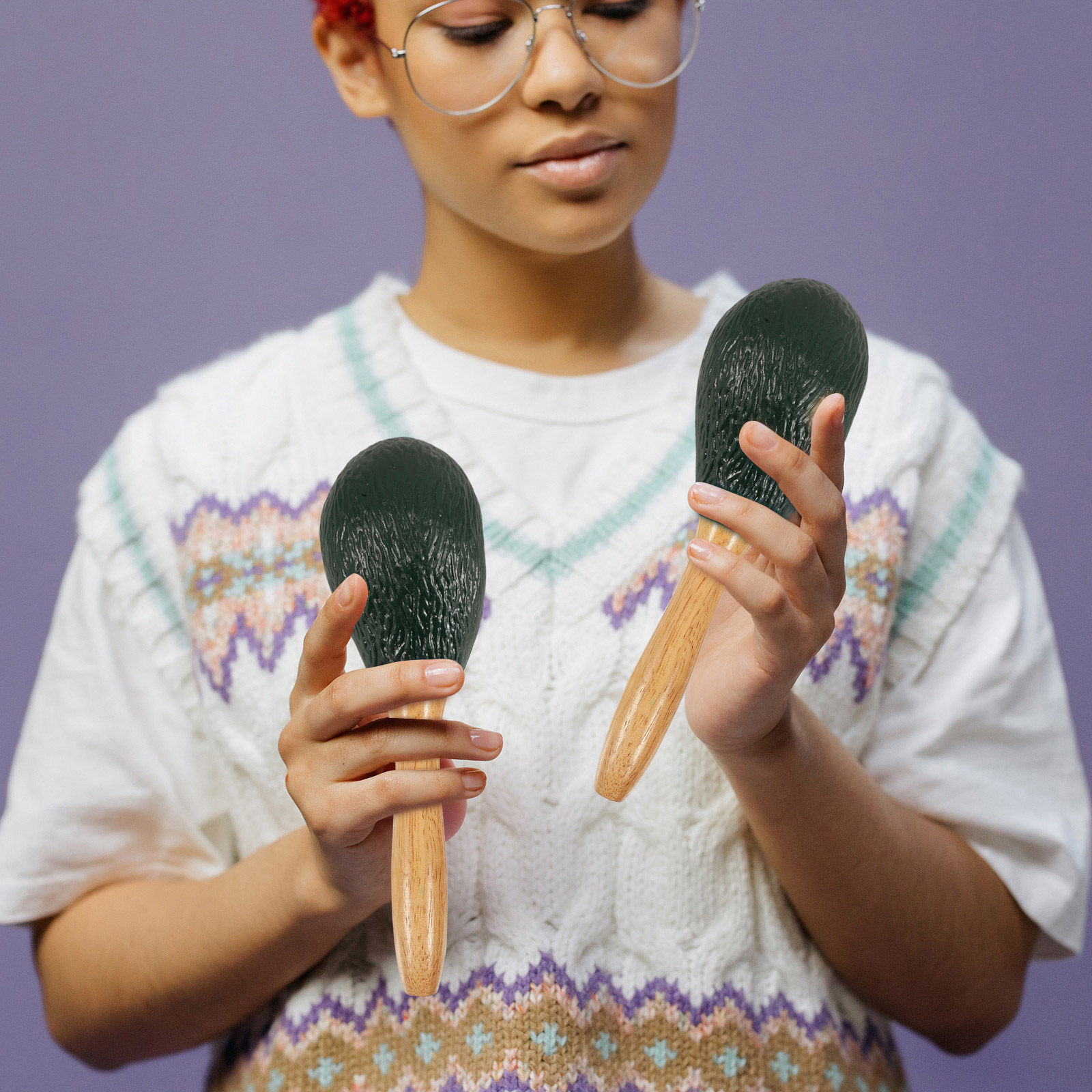 Maracas con Forma de Aguacate  - Musical Instrument For Babies reseña y precio