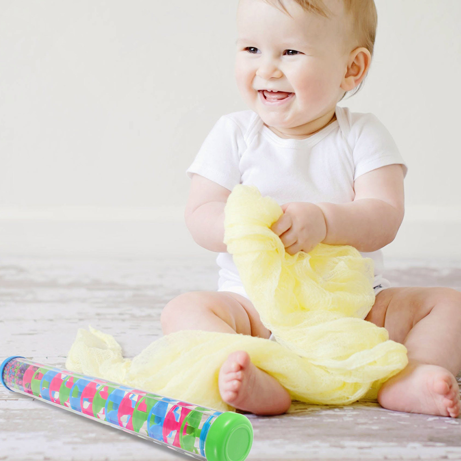 2 piezas de palo de lluvia en  - Musical Instrument For Babies reseña y precio