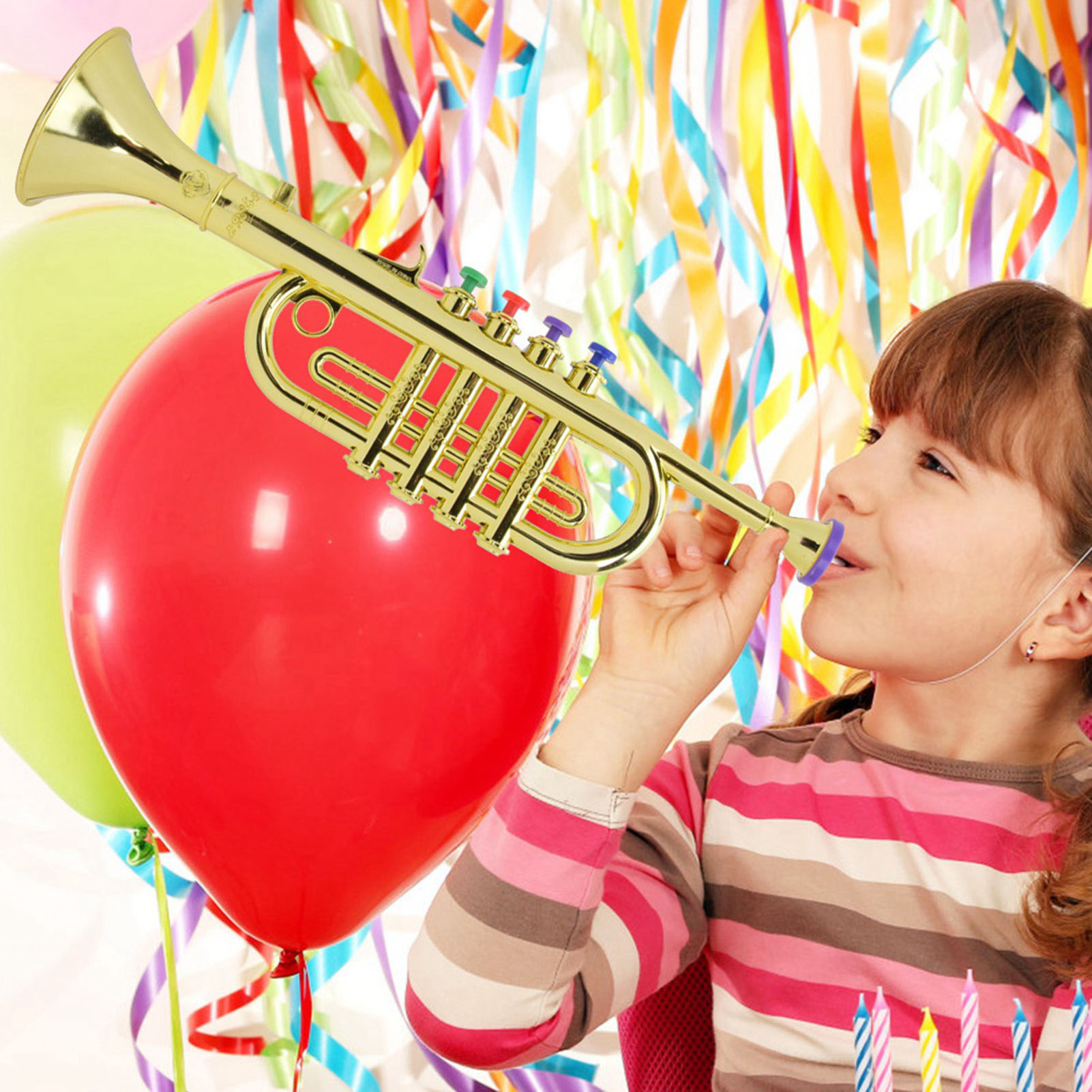 Trompeta para niños de plástic - Musical Instrument Drawing reseña y precio