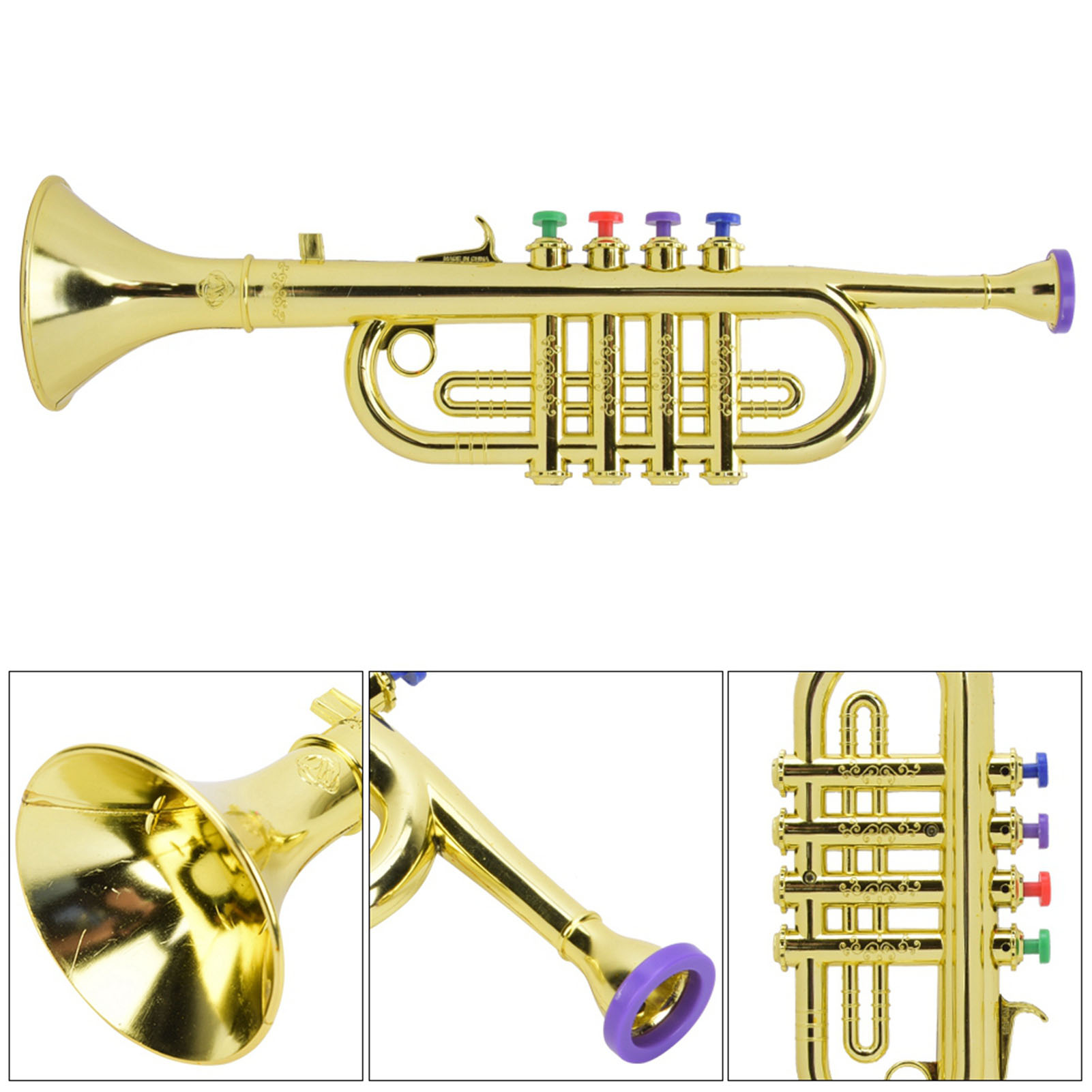 Trompeta para niños de plástic - Musical Instrument Drawing reseña y precio