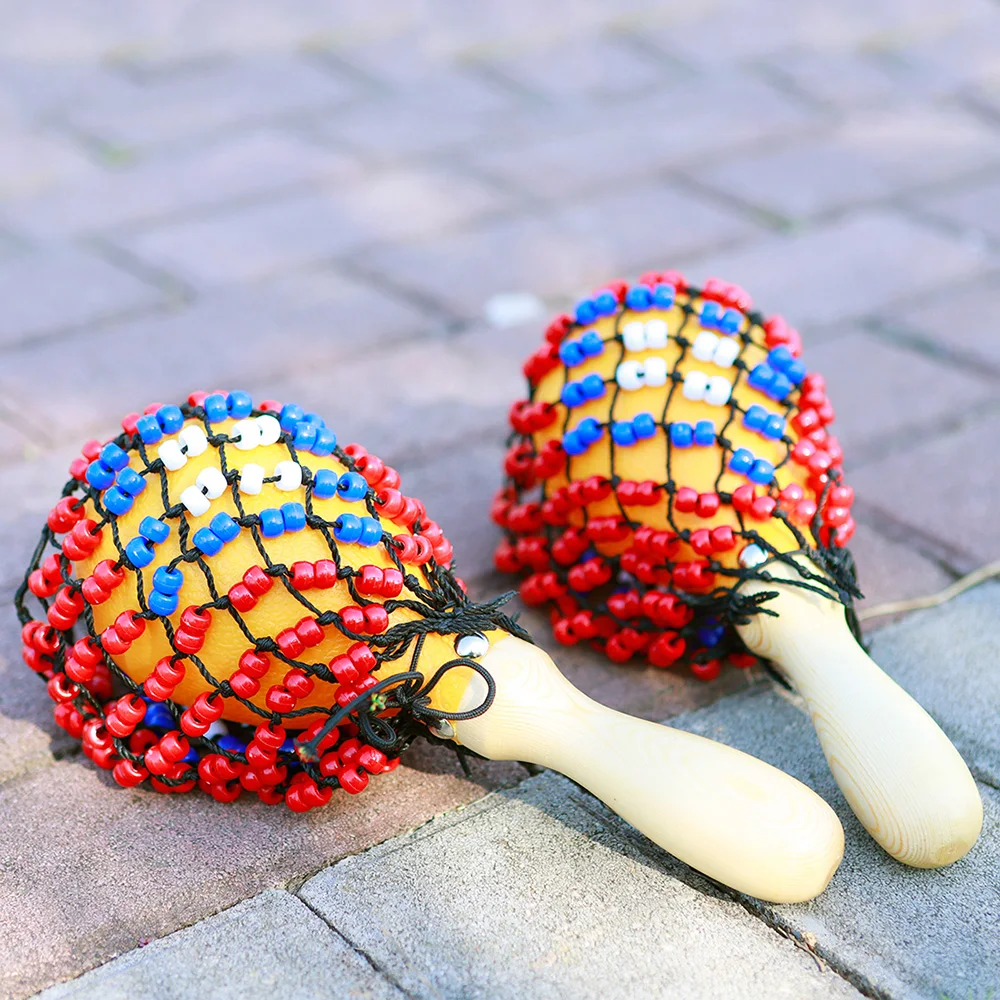 1 Par de Maracas de Madera con - Musical Instrument Net reseña y precio